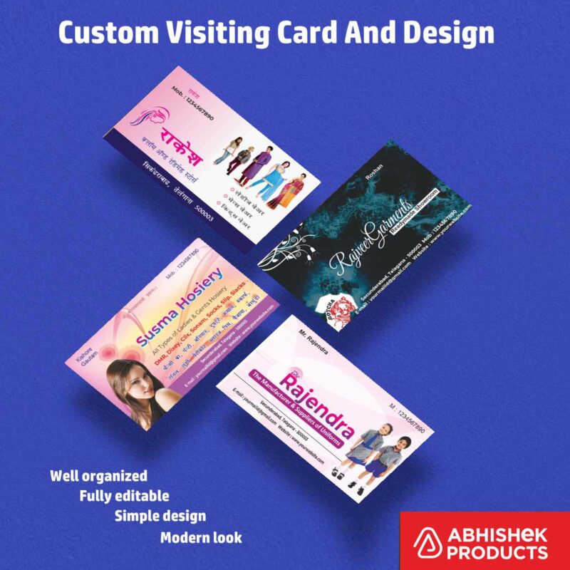 Visiting Card Design Files For Travel Planner, Hotel, Safari, Restaurant, Sweets, Wood, Furnitures, Plywood, doors, Apparels, Garments, Boutique (18)