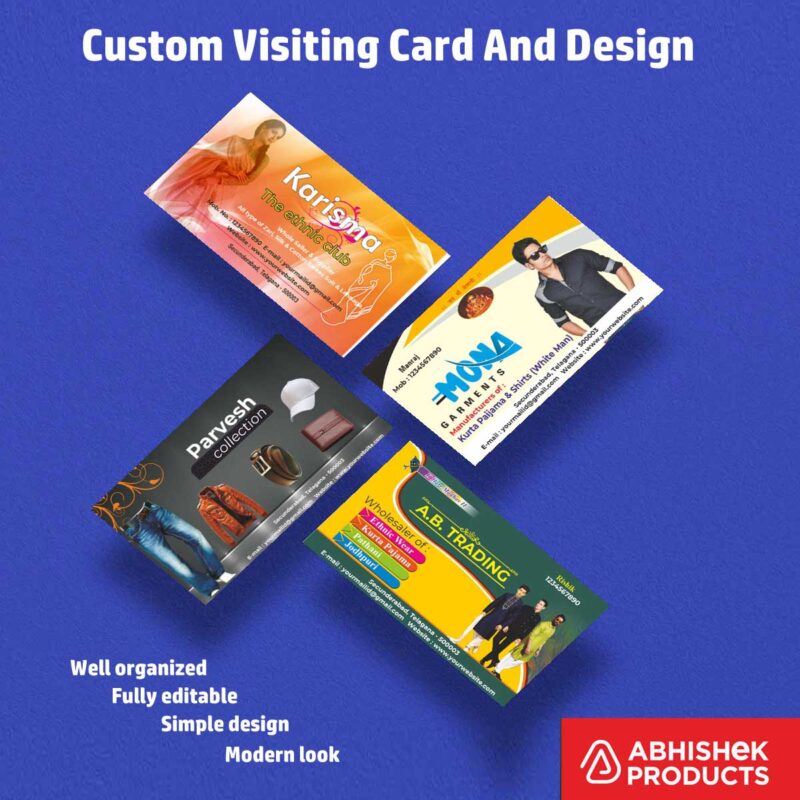 Visiting Card Design Files For Travel Planner, Hotel, Safari, Restaurant, Sweets, Wood, Furnitures, Plywood, doors, Apparels, Garments, Boutique (21)
