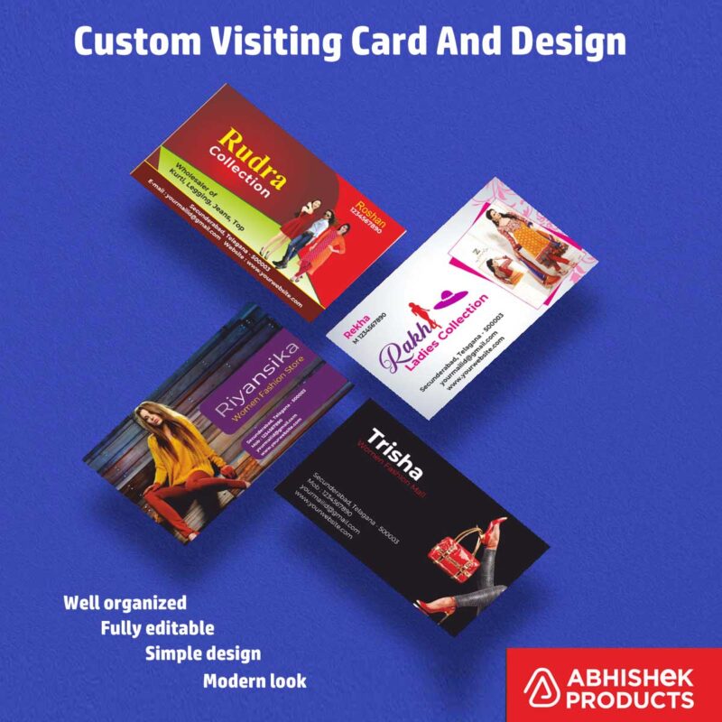 Visiting Card Design Files For Travel Planner, Hotel, Safari, Restaurant, Sweets, Wood, Furnitures, Plywood, doors, Apparels, Garments, Boutique (22)